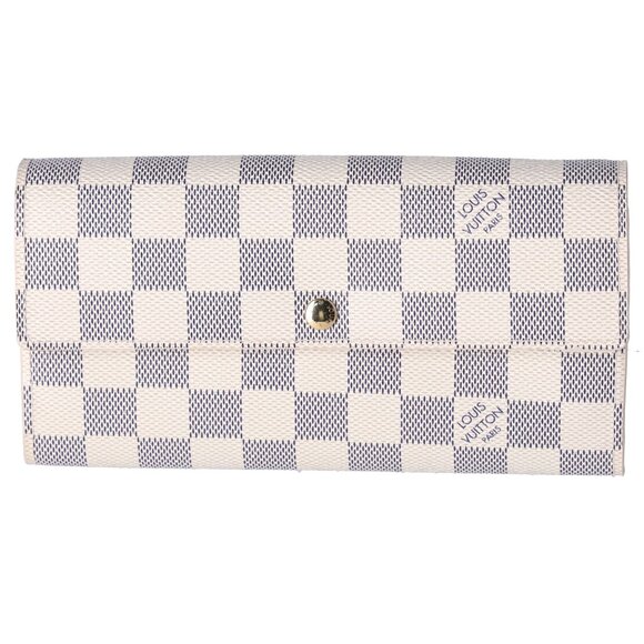 Louis Vuitton Sarah Envelope Wallet Damier Azur Beige - Picture 1 of 7